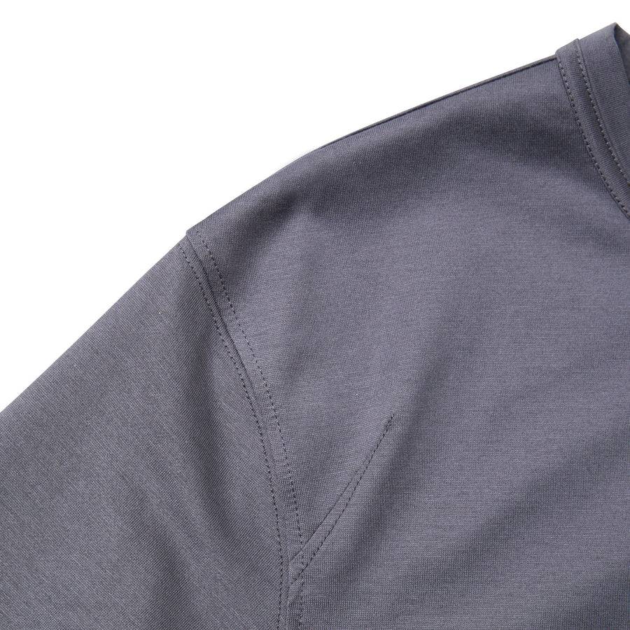 Paolo Pecora T-Shirt In Jersey Lucido - Antracite