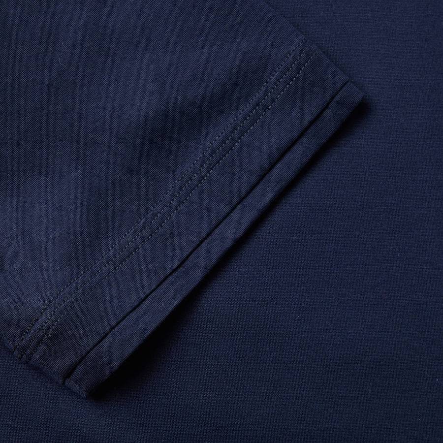 Paolo Pecora T-Shirt In Jersey Lucido - Blu Navy