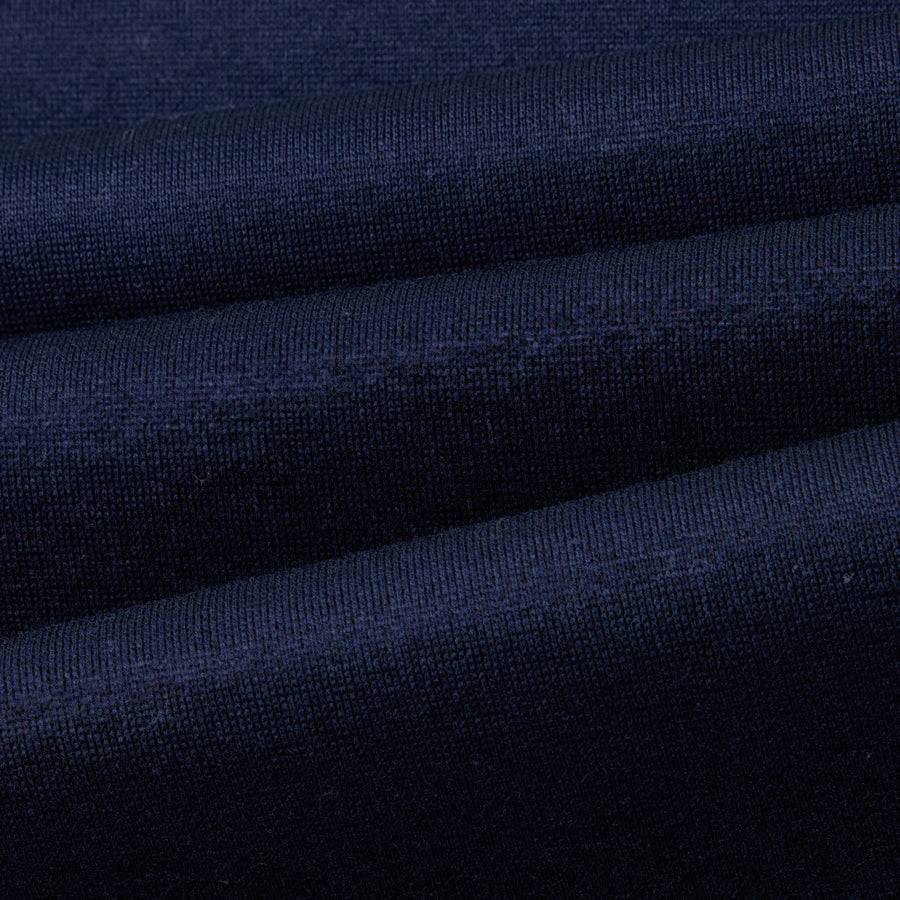 Paolo Pecora T-Shirt In Jersey Lucido - Blu Navy