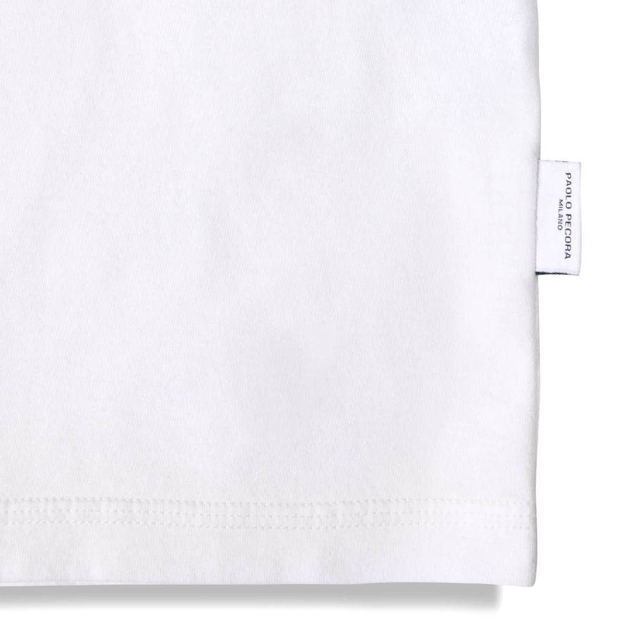 Paolo Pecora T-Shirt In Jersey Puro Cotone - Bianco