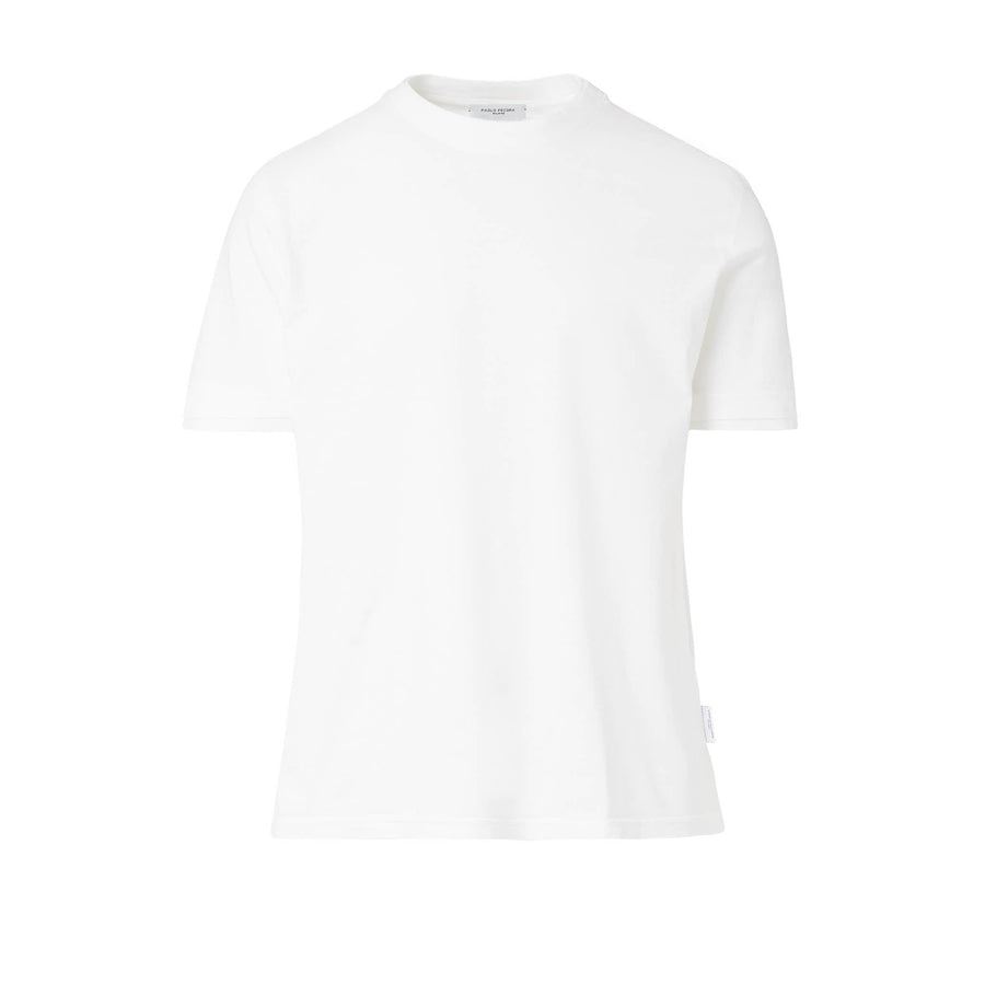 Paolo Pecora T-Shirt in Jersey Puro Cotone - Bianco