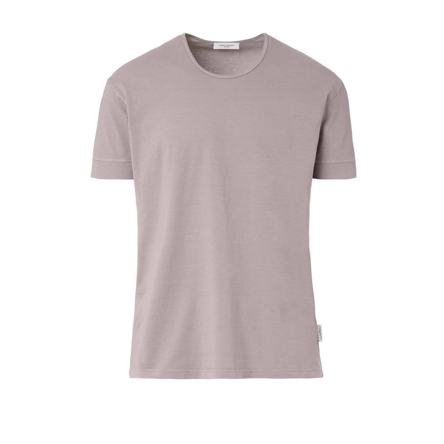 Paolo Pecora T-Shirt in Jersey Puro Cotone - Tortora