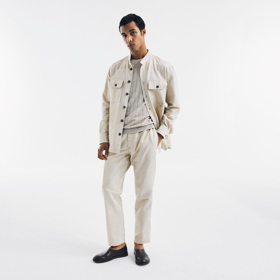 Paolo Pecora Polo In Maglia Ecrùdi Seta Cotone Extrafine