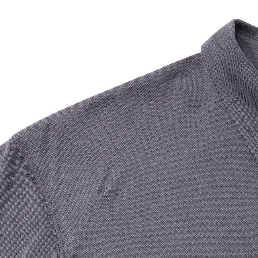 Paolo Pecora Polo In Piquet Extrafine - Grigio Antracite