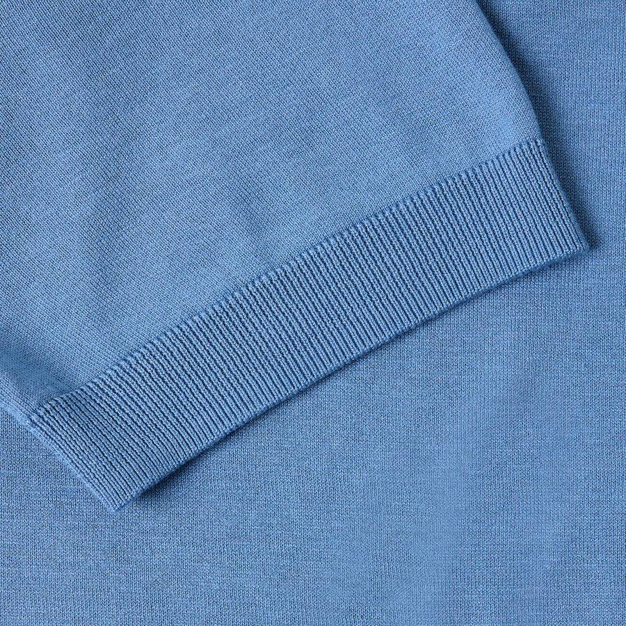 Paolo Pecora Polo In Seta Cotone Extrafine - Azzurro Polvere