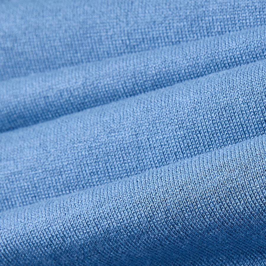 Paolo Pecora Polo In Seta Cotone Extrafine - Azzurro Polvere