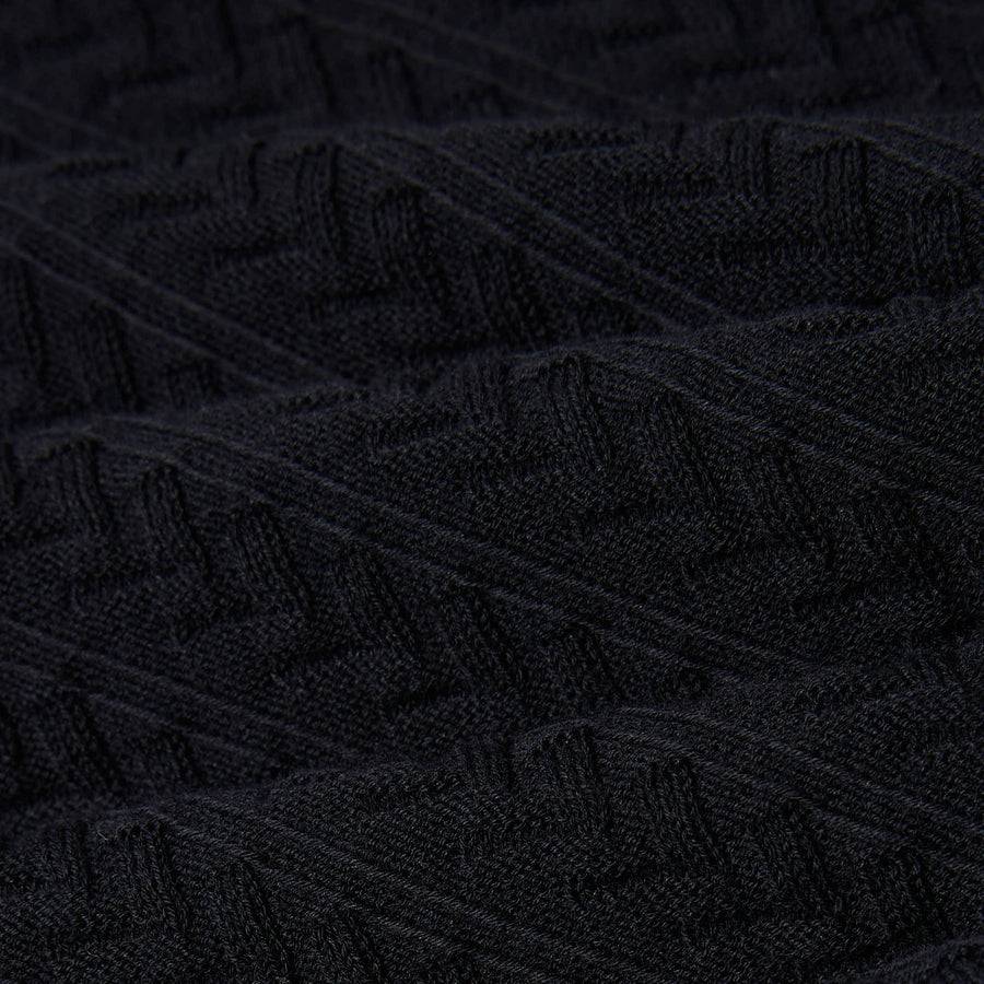 Paolo Pecora Polo Manica Corta In Puro Cotone Extrafine - Nero