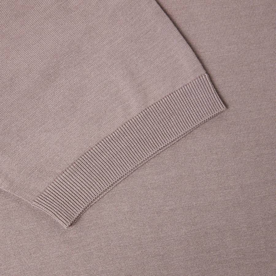 Paolo Pecora Polo Manica Corta In Seta Cotone Extrafine - Tortora