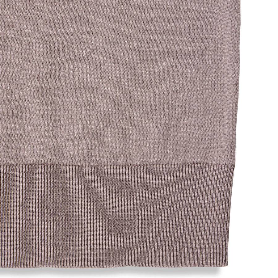 Paolo Pecora Polo Manica Corta In Seta Cotone Extrafine - Tortora