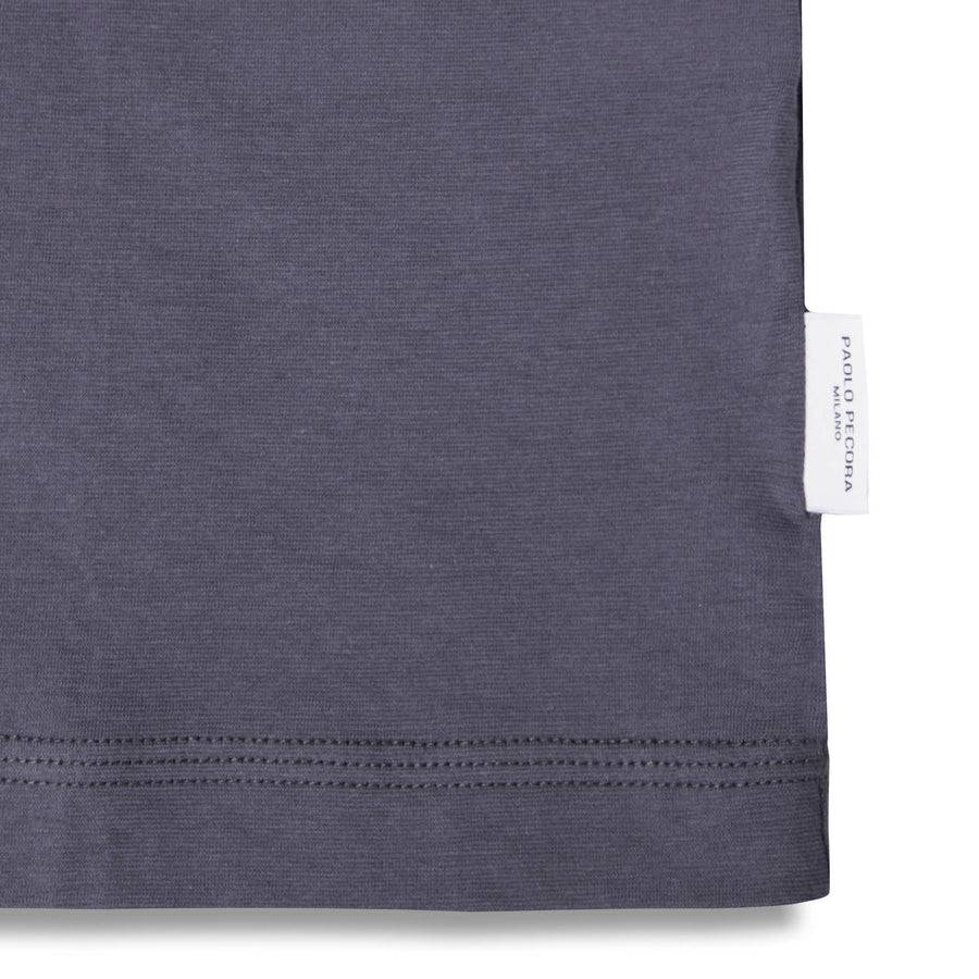 Paolo Pecora T-Shirt In Jersey Extrafine - Grigio Antracite