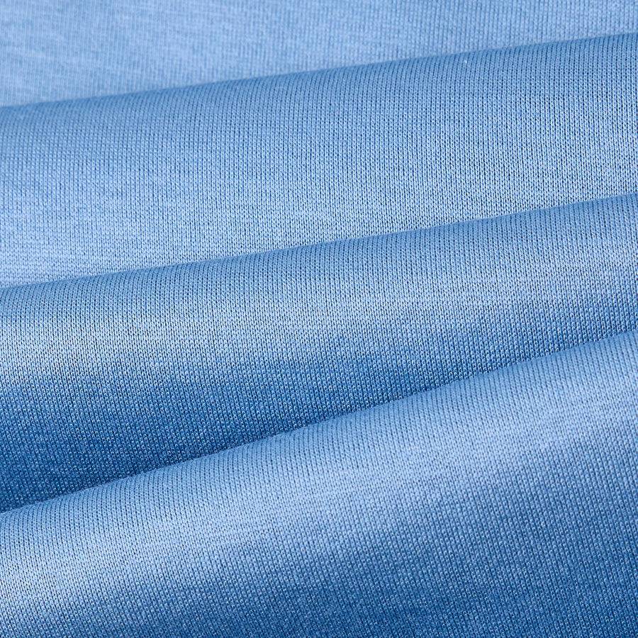 Paolo Pecora T-Shirt In Jersey Lucido - Azzurro Polvere