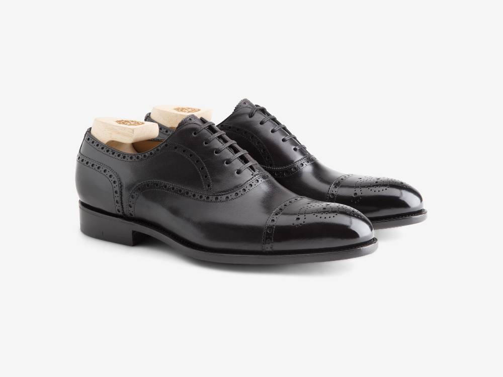 Paolo Sartori Art. 06 Oxford In Pelle Atinticata Nera