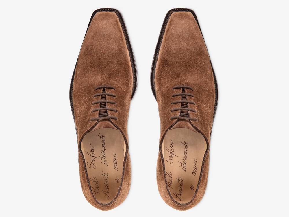 Paolo Sartori Art. 175B Oxford In In Pelle Scamosciata Marrone