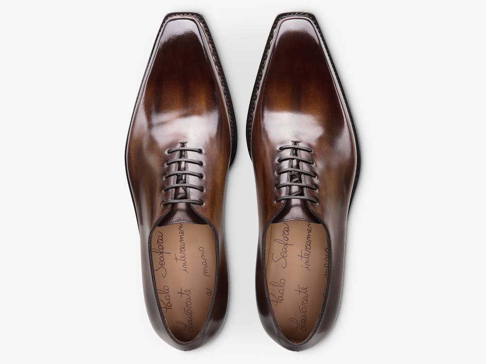 Paolo Sartori Art.175B Oxford In Pelle Anticata Montella