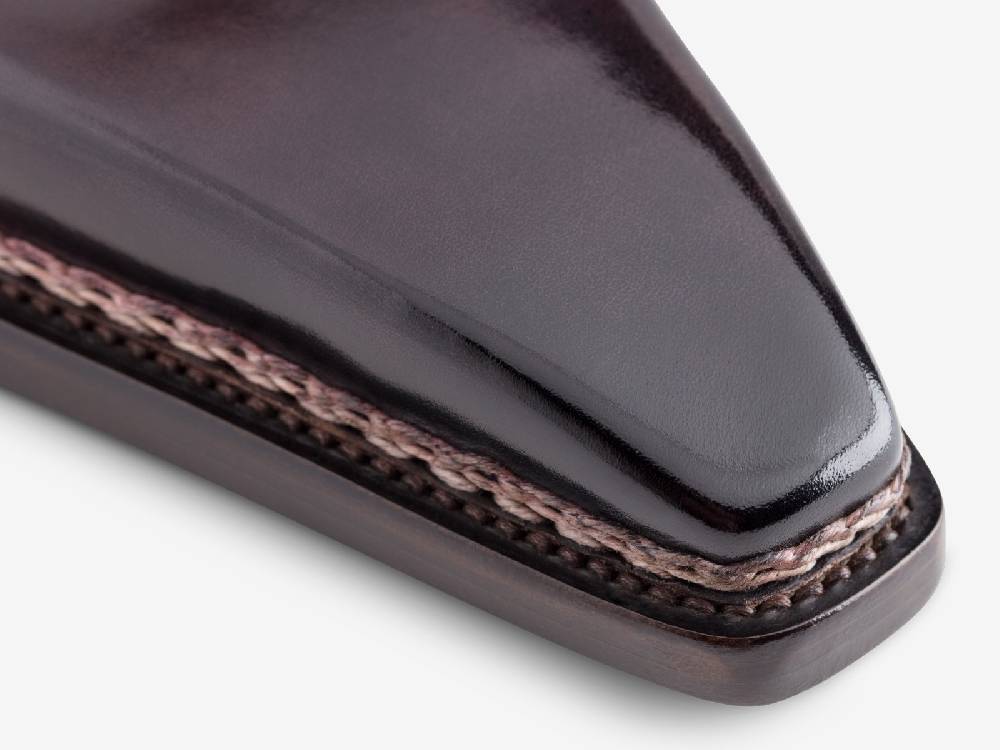 Paolo Sartori Art. 175SP Oxford In Pelle Anticata Melanzana