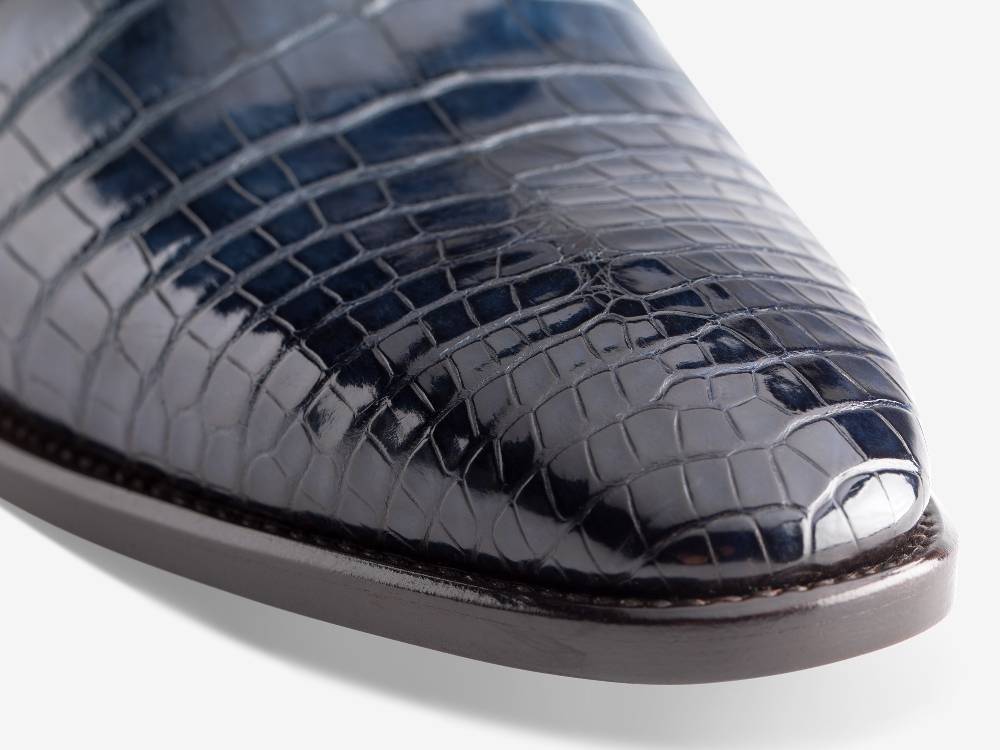 Paolo Sartori Art. 504 Derby In Alligatore Anticata Oceano