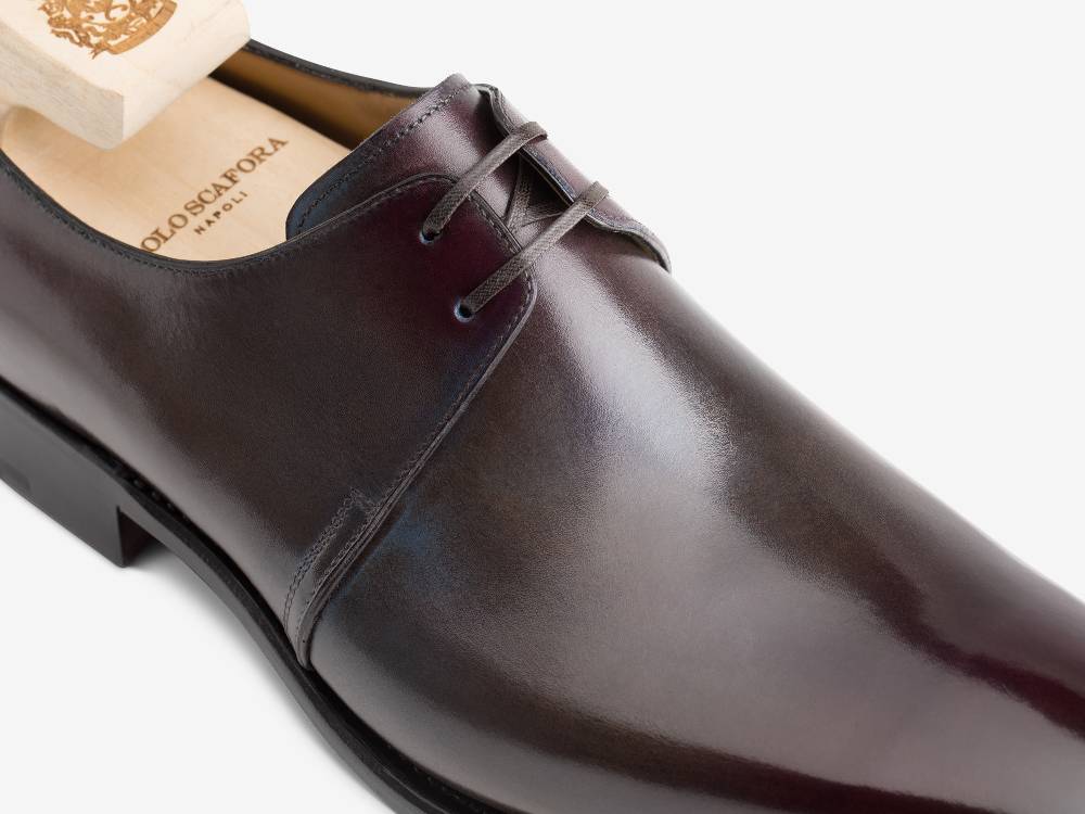 Paolo Sartori Art. 504 Derby In Pelle Anticata Capri