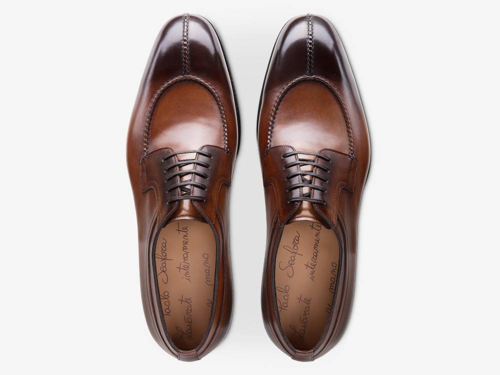 Paolo Sartori Art. 583 Derby In Pelle Anticata Sorrento