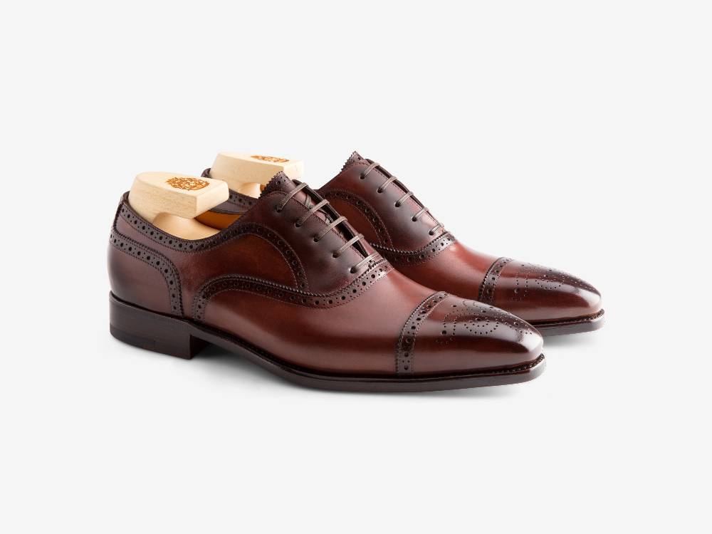 Paolo Sartori Art. 587 Oxford In Pelle Anticata Amarone