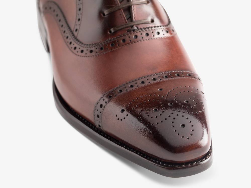 Paolo Sartori Art. 587 Oxford In Pelle Anticata Amarone