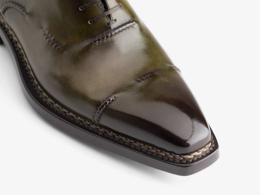 Paolo Sartori ART. 589 Oxford In Pelle Anticata Bosco