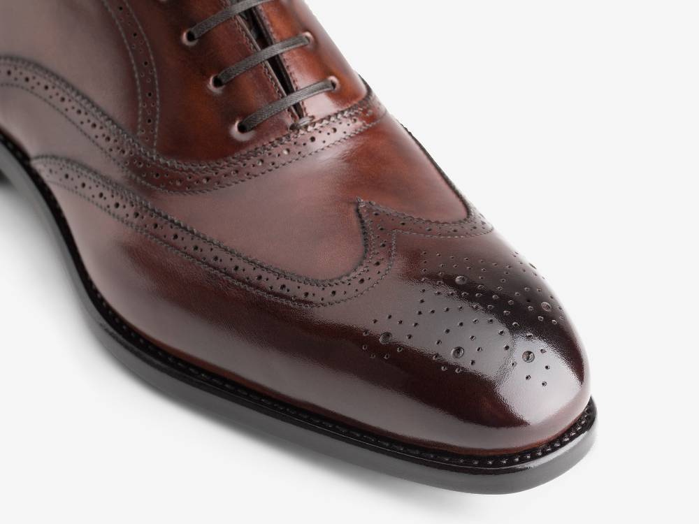 Paolo Sartori Art. 611 Oxford In Pelle Anticata Amarone