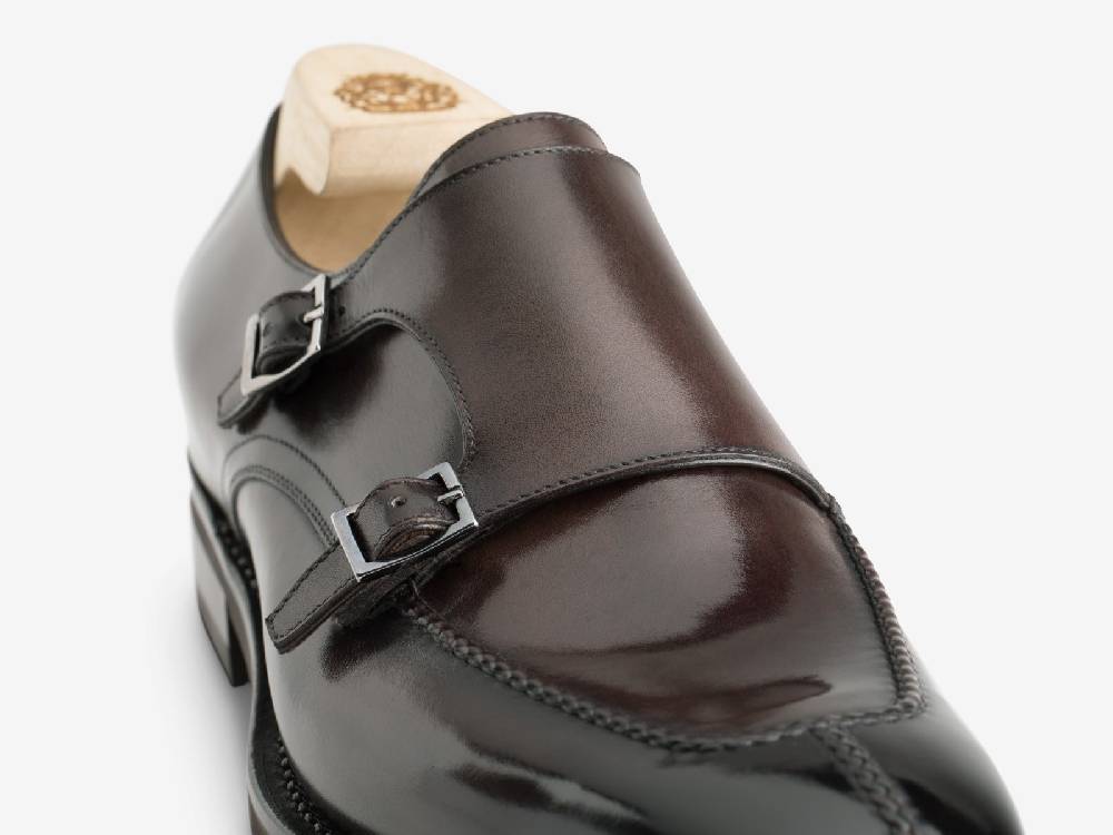 Paolo Sartori Art.616 Doppia Fibbia In Pelle Anticata Vietri