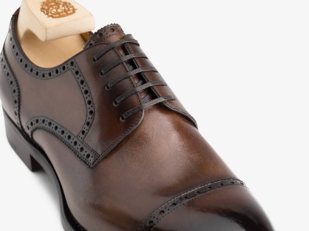 Paolo Sartori Art.631 Derby In Pelle Anticata Positano