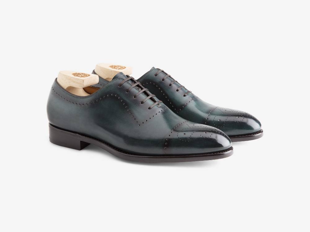 Paolo Sartori ART. 632 Oxford In Pelle Anticata Turquoise