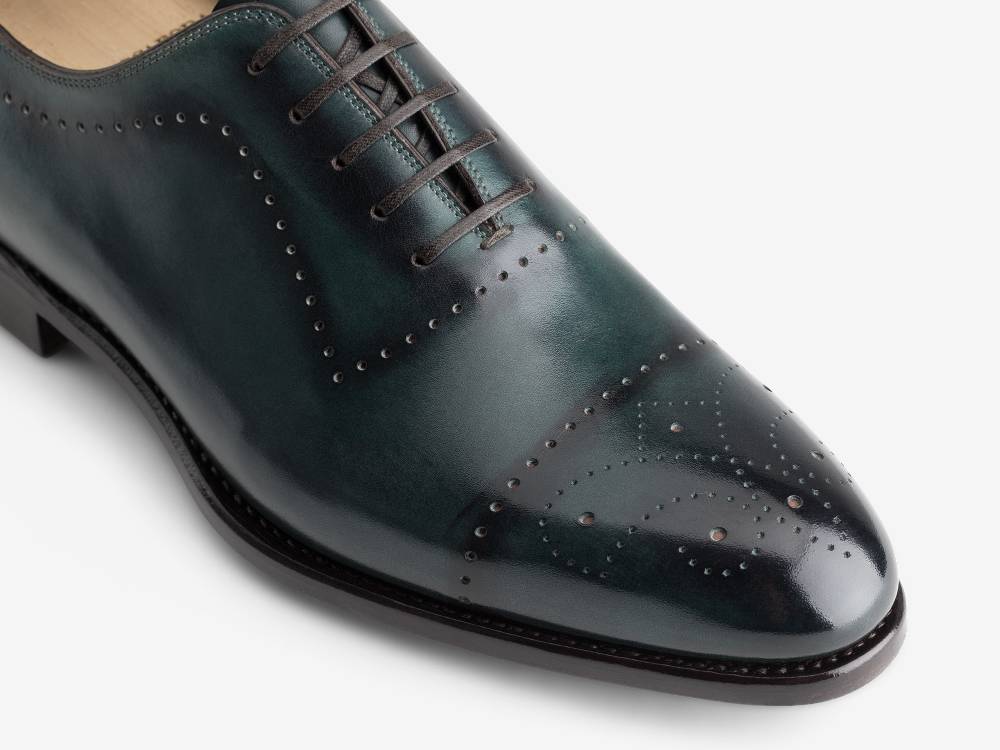 Paolo Sartori ART. 632 Oxford In Pelle Anticata Turquoise