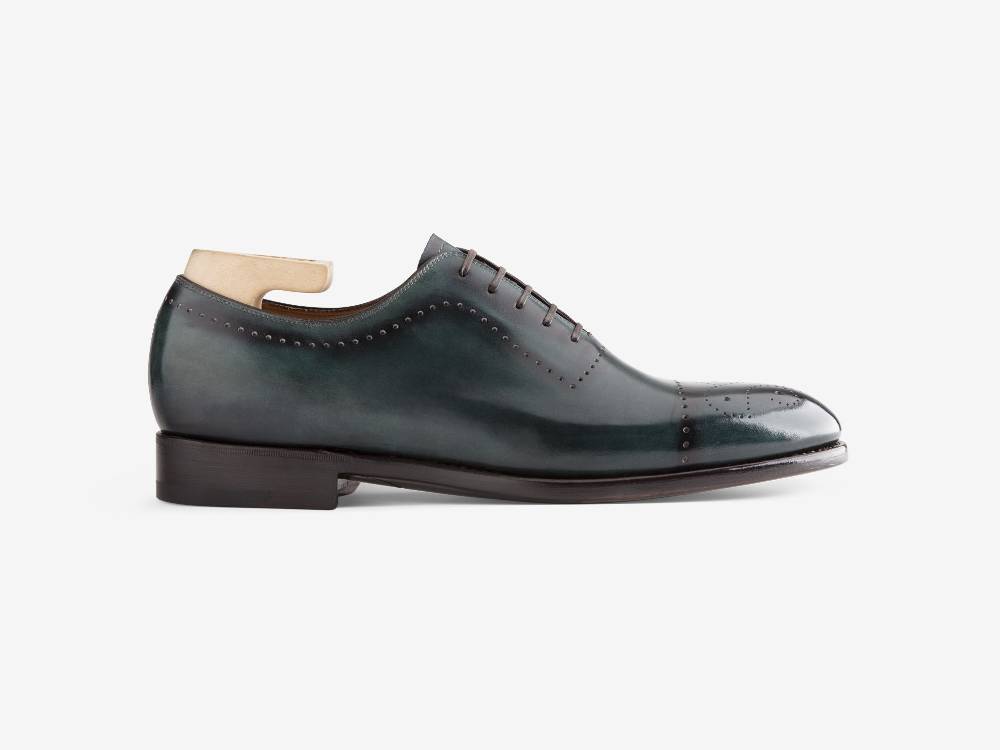 Paolo Sartori ART. 632 Oxford in pelle Anticata Turquoise