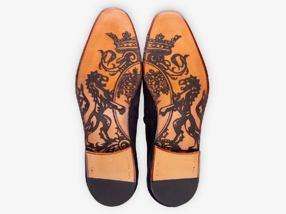 Paolo Sartori Art. 638 Mocassino In Camoscio Marrone Scuro