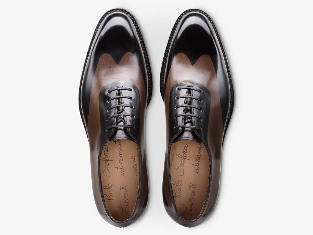 Paolo Sartori ART. 658 Oxford In Pelle Dipinta A Mano Montella E Vietri