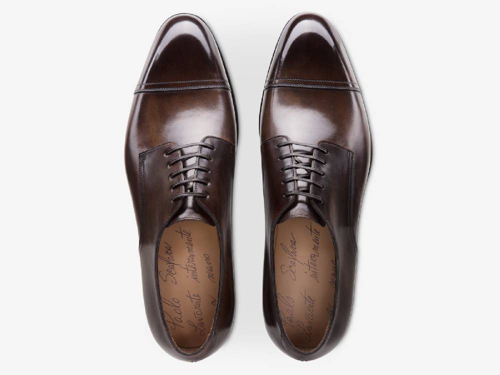 Paolo Sartori Art.668 Derby In Pelle Anticata Montella