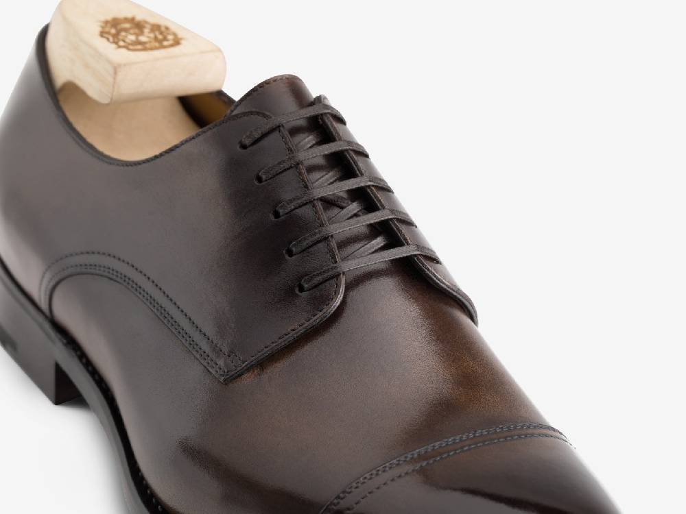 Paolo Sartori Art.668 Derby In Pelle Anticata Montella