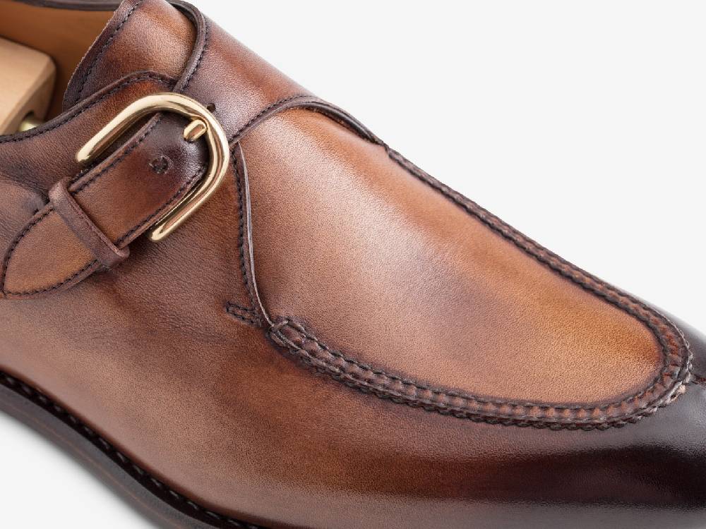 Paolo Sartori Art. 679 Mono Fibbia In Pelle Anticata Sorrento