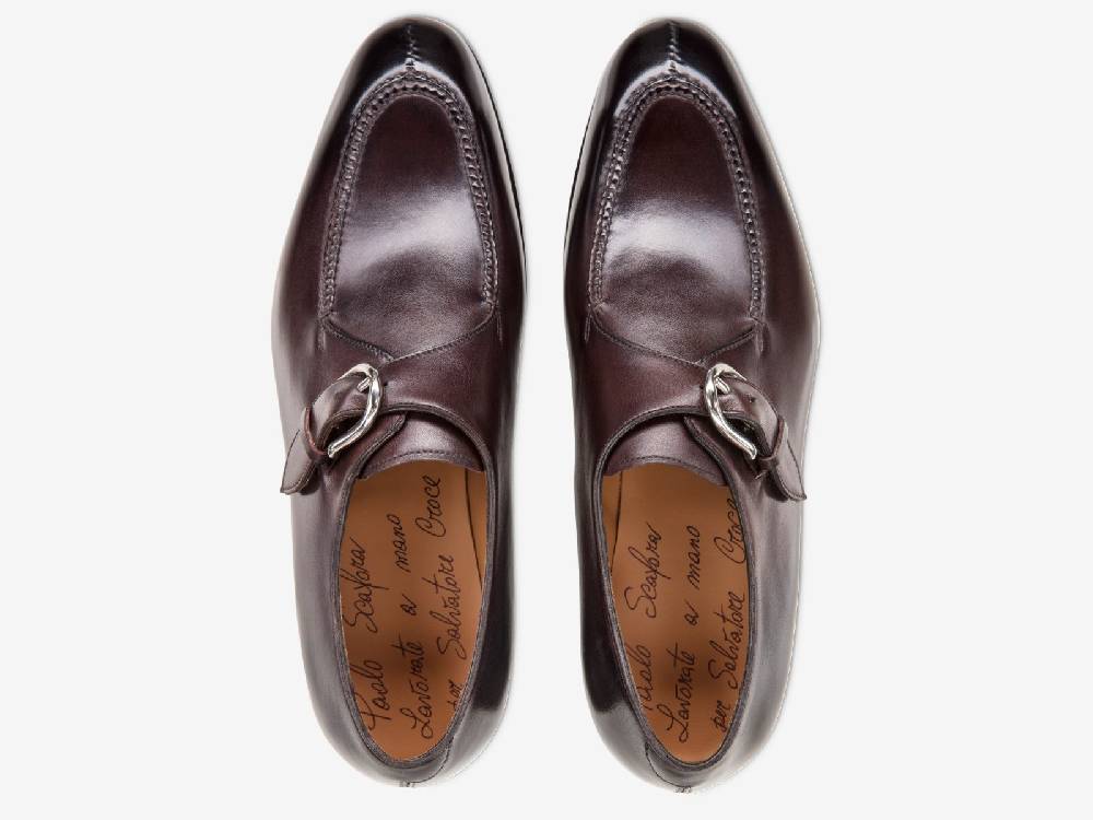 Paolo Sartori Art. 679 Mono Fibbia In Pelle Anticata V Ietri