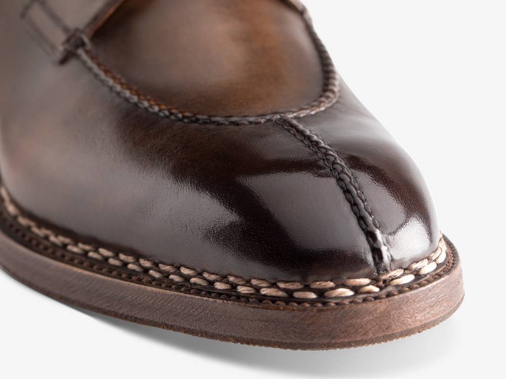 Paolo Sartori Art. 696 Stivaletto In Pelle Anticata Bosco