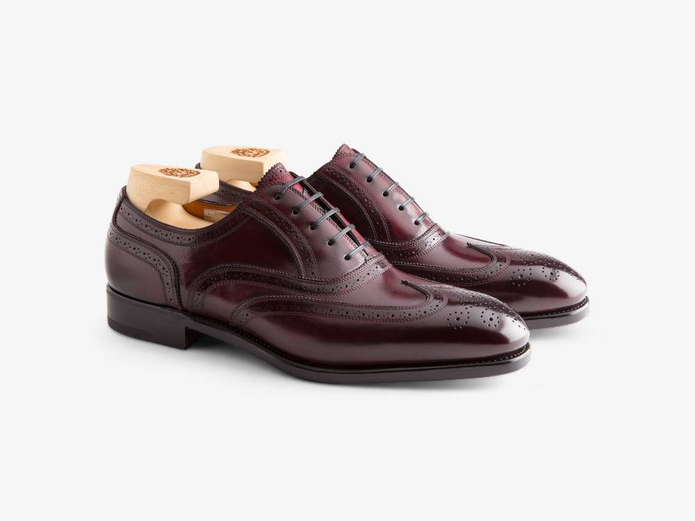 Paolo Sartori Art. 699 Oxford In Pelle Anticata Bordeaux