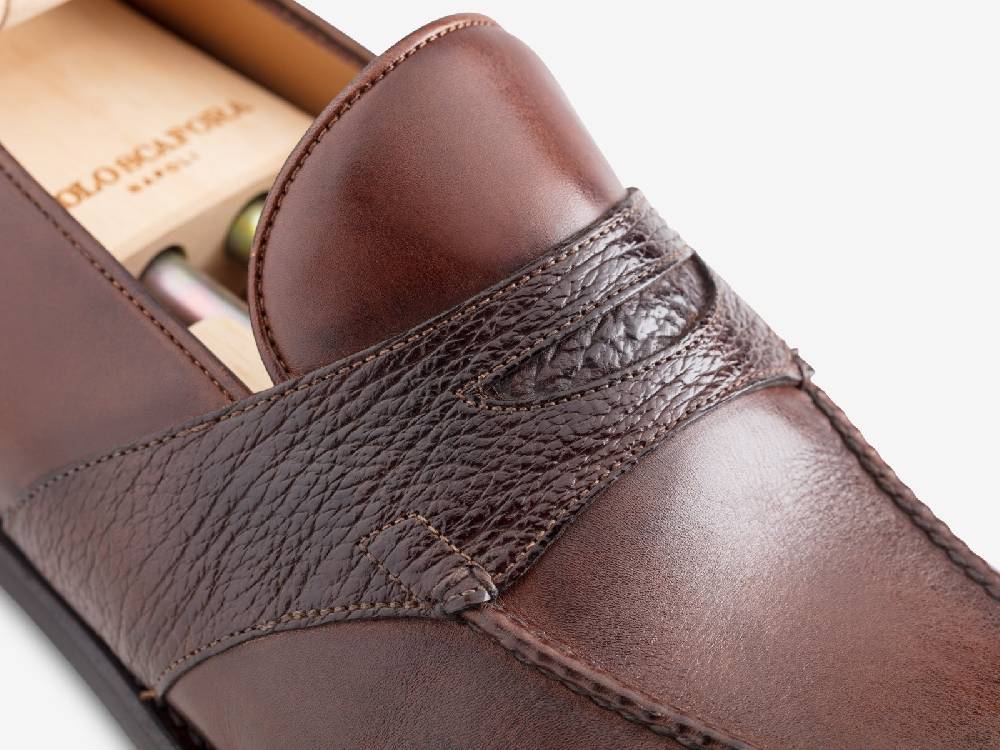 Paolo Sartori Art. 726 Loafer In Antiqued Montella Leather