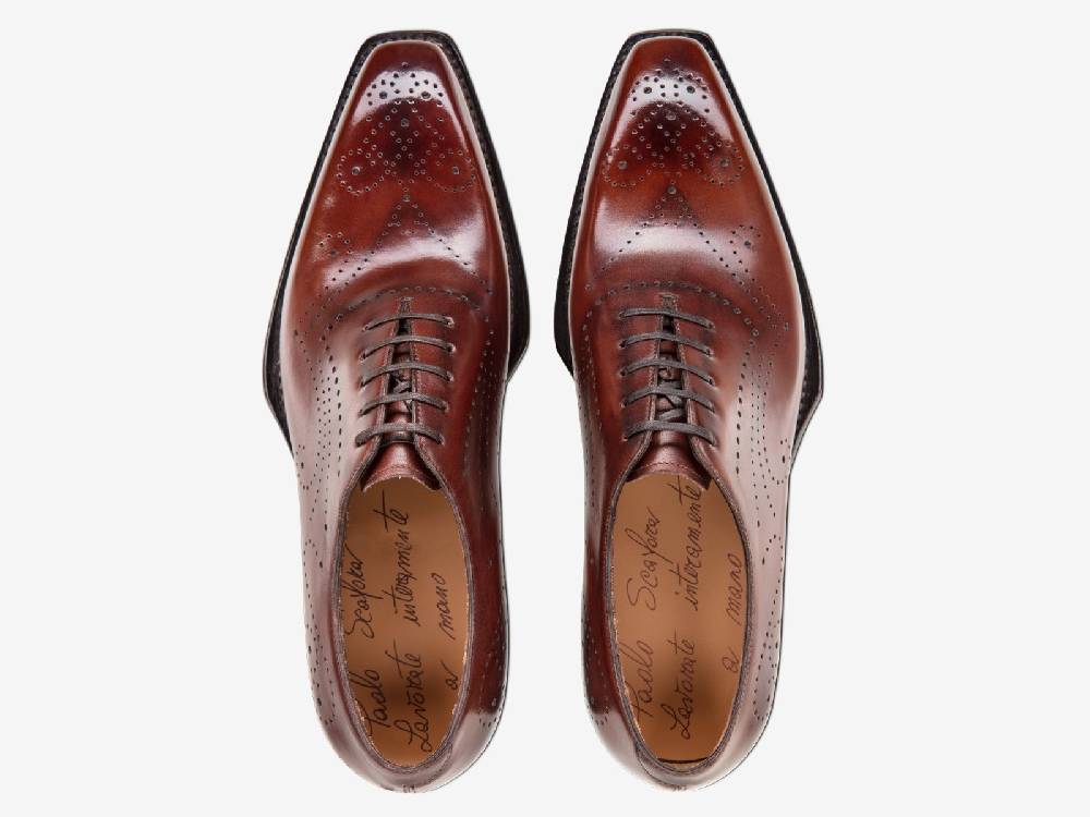 Paolo Sartori Art. 768 Oxford In Antiqued Positano Leather