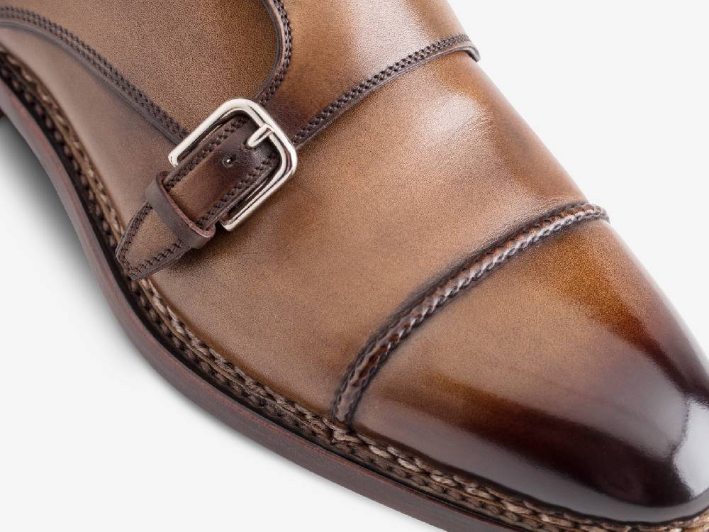 Paolo Sartori Art. 771 Boots Monkstrap In Antiqued Autunno Leather