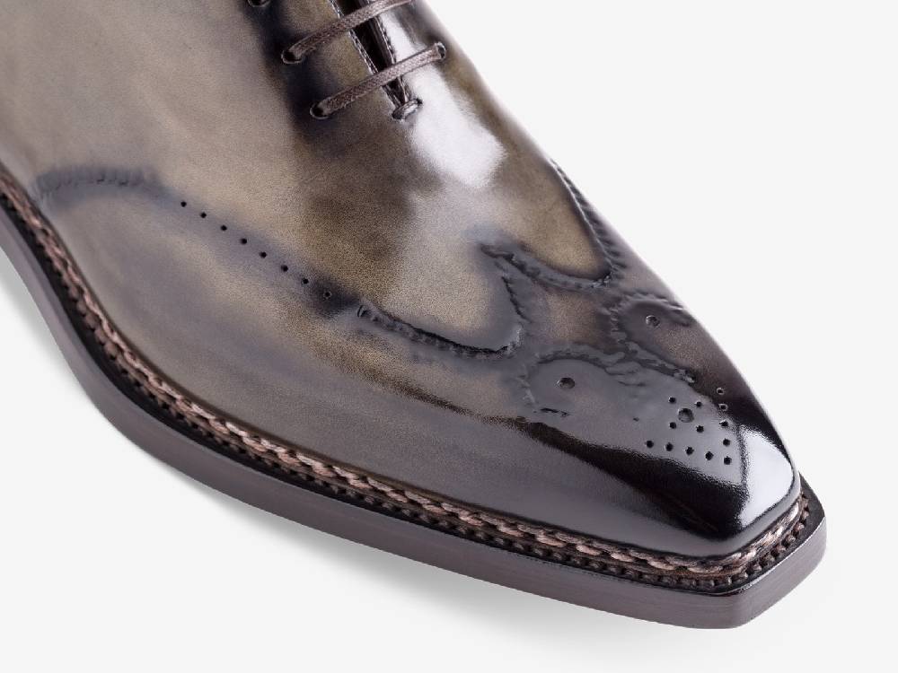 Paolo Sartori Art. 792 Oxford In Antiqued Verdegris Leather