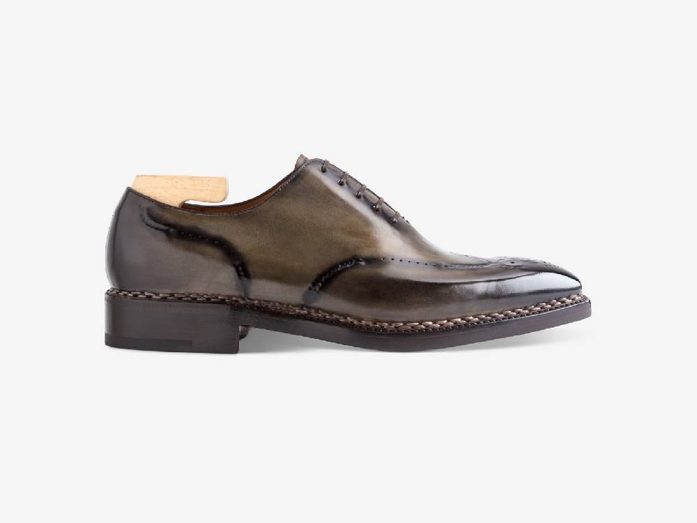 Paolo Sartori Art. 792 Oxford in Antiqued Verdegris Leather