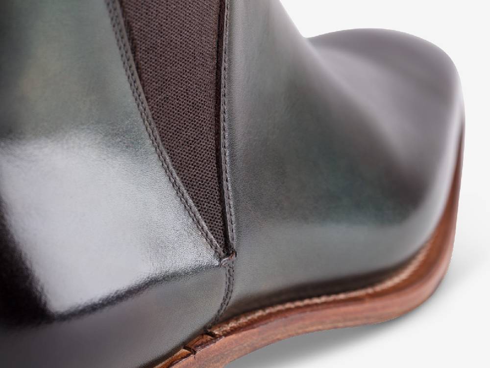 Paolo Sartori Art. 794 Beatles In Antiqued Olive Leather