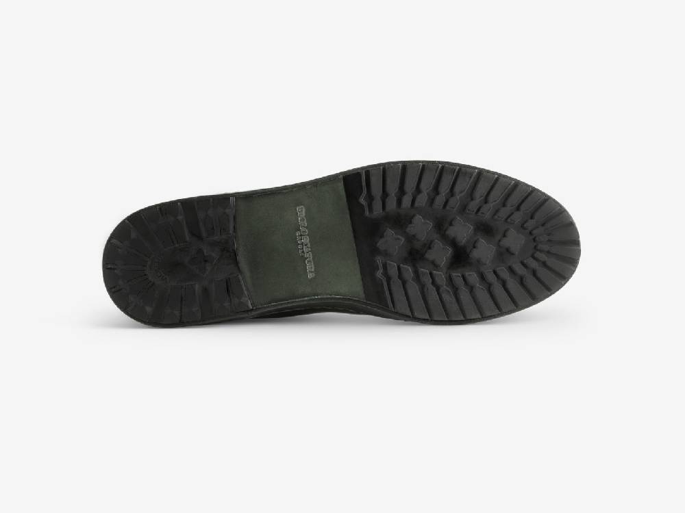 Paolo Sartori Art.Tenny1 Sneakers In Pelle Anticata Muschio