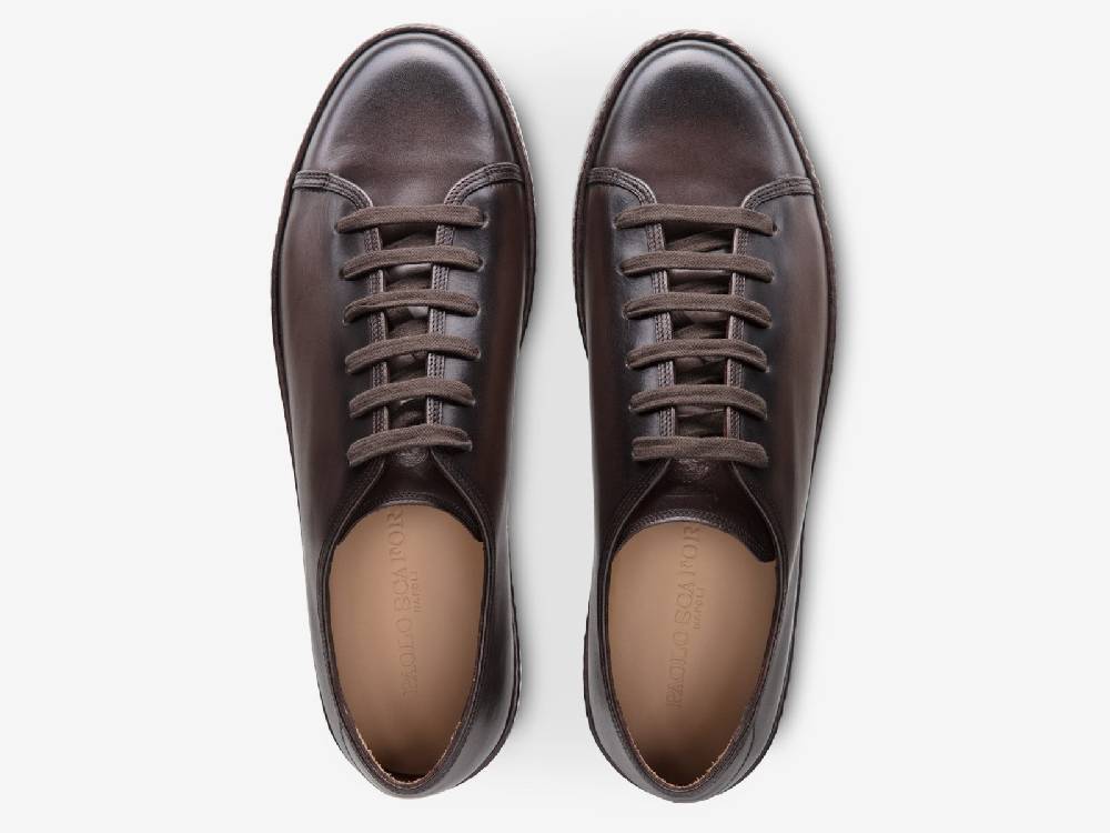 Paolo Sartori Art.Tenny1 Sneakers In Vitello Anticato Vietri