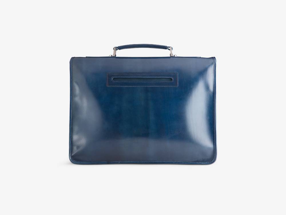 Paolo Sartori Briefcase Briefcase In Pelle Anticata Oceano