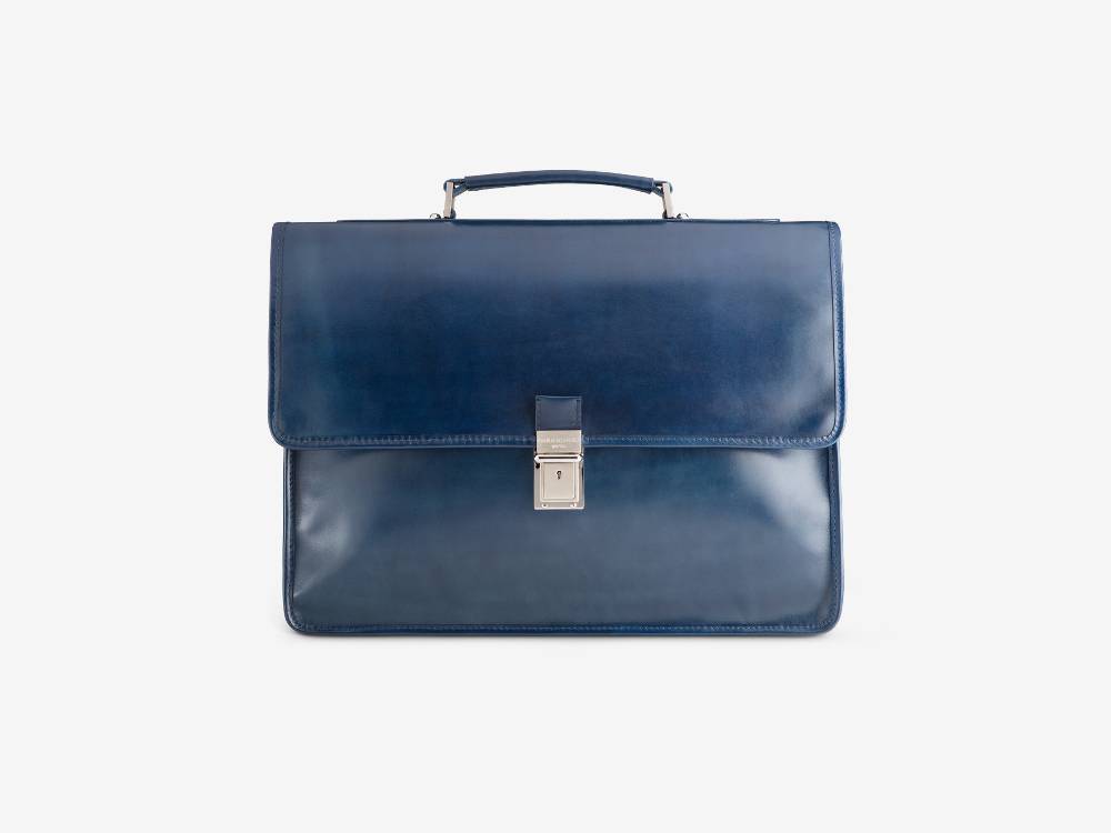 Paolo Sartori Briefcase Briefcase in pelle Anticata Oceano