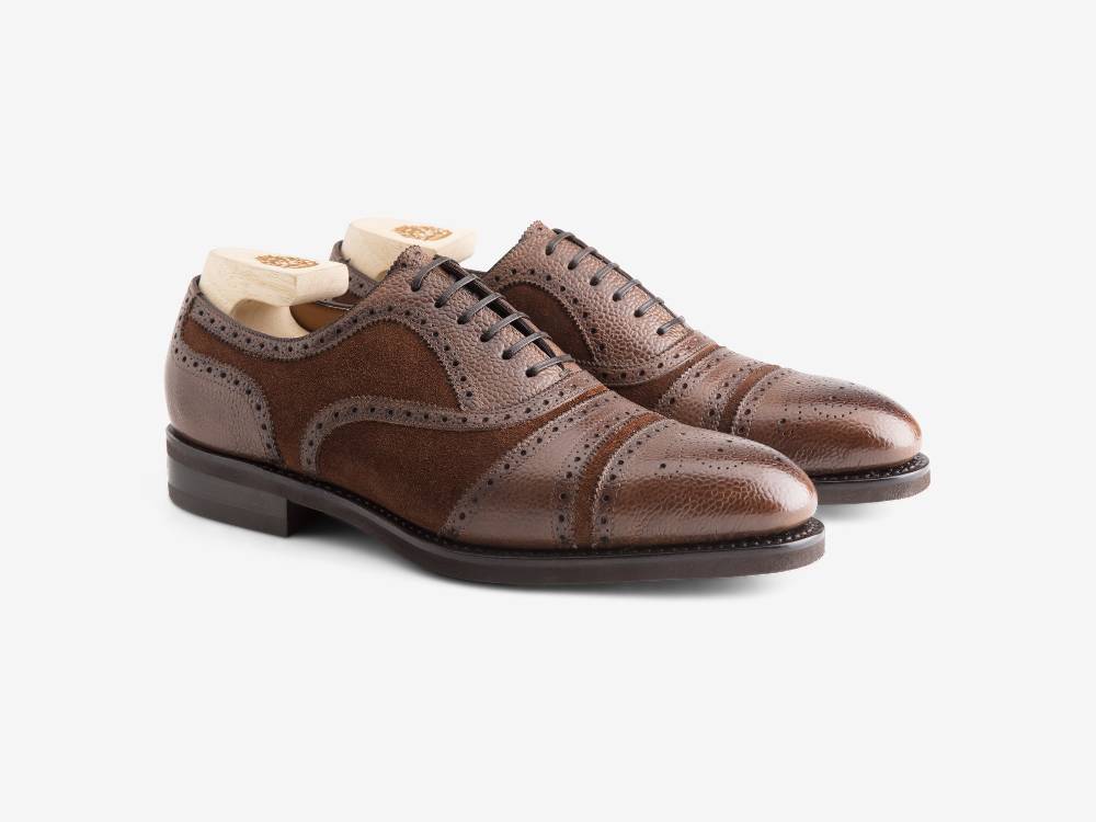 Paolo Sartori Art.626 Oxford In Camoscio Marrone